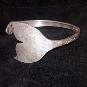 Sterling silver spoon made into Mermaid tail.